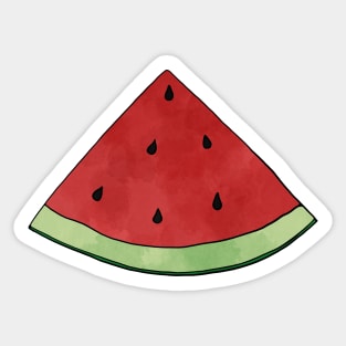 Watermelon Slice Watercolor Sticker